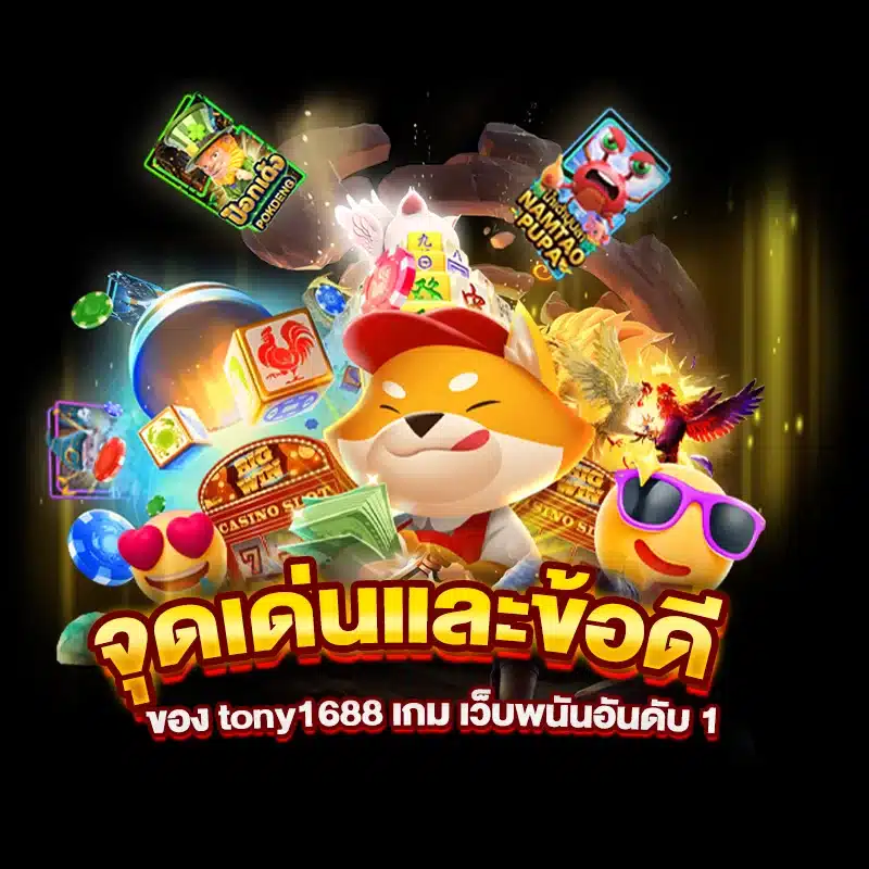 จุดเด่นและข้อดีของ tony1688 เกม เว็บพนันอันดับ 1